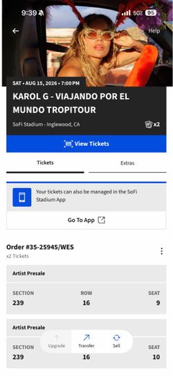 Karol G tickets