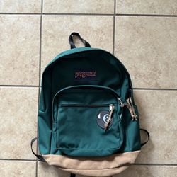 Green Jansport Backpack 