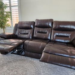 Recliner Sofa (3 Seat) w/ USB charging Ports