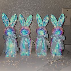 New! Sparkly Easter Bunnies $4 each (4 available)