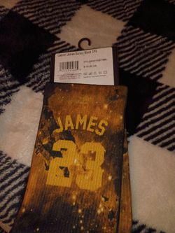LeBron James Galaxy Black Crew Socks