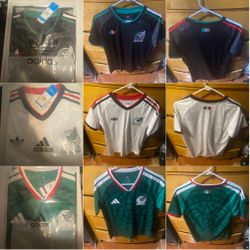 Mexico jerseys Home away & third small-XL only