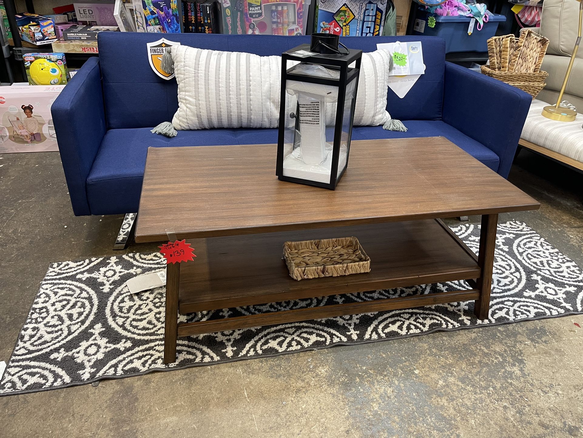 Serta Futon Sofa New $299 Coffee Table $110