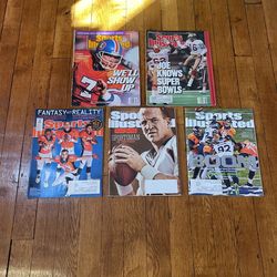 Sports Illustrated Football Covers - Lot of (5)