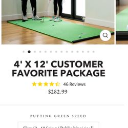 Birdie Ball Indoor Putting Green 4x12 