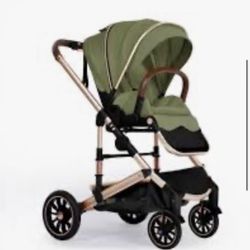 Stroller with Large Canopy, green $60