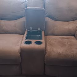 Full Sized Couch Reclines On Both Side