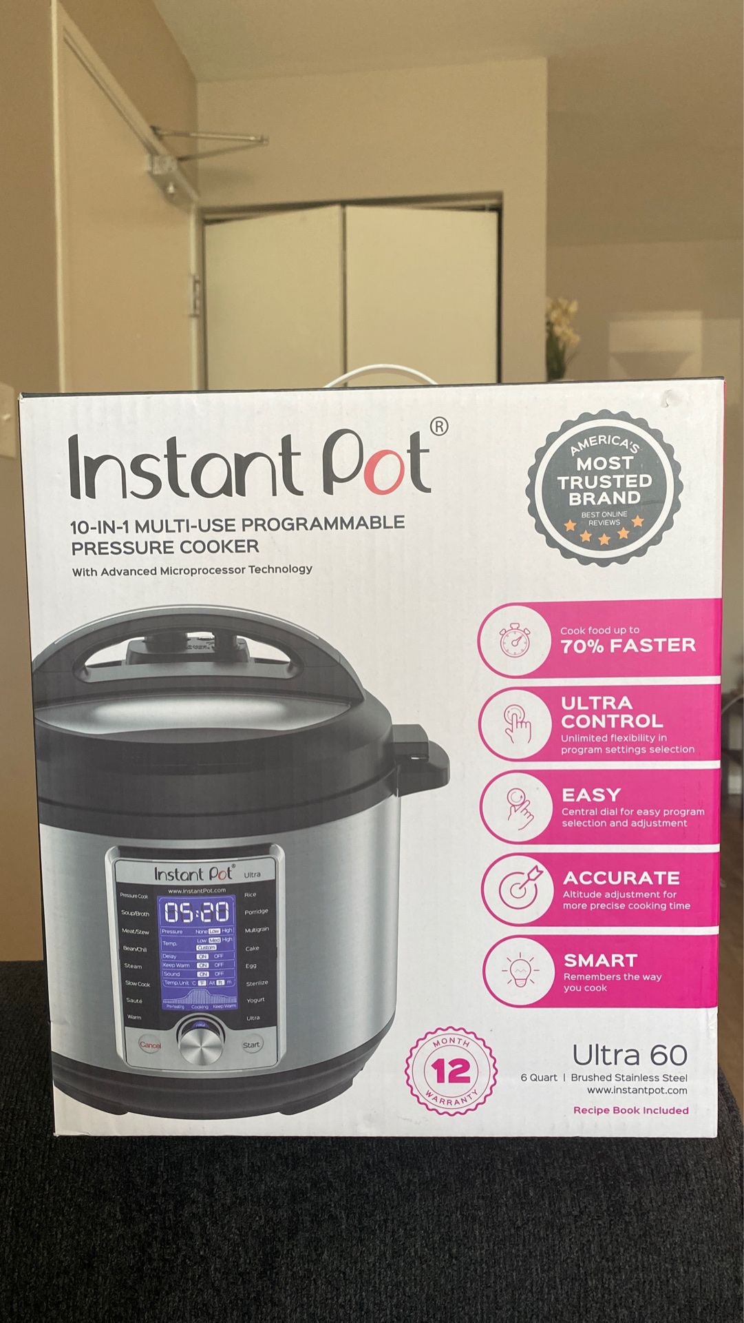 Appliances Instant Pot Ultra Altitude Adjustment Keep Warm Slow