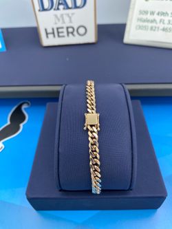 Miami Cuban Link Bracelet – 10K Yellow Gold | 4mm x 8.5”