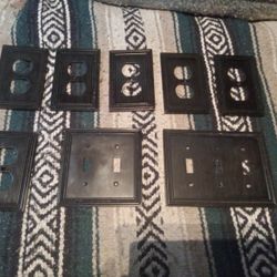Heavy Duty Set Of Aluminum Socket Covers And Switch Covers, Great Condition. $10.00.