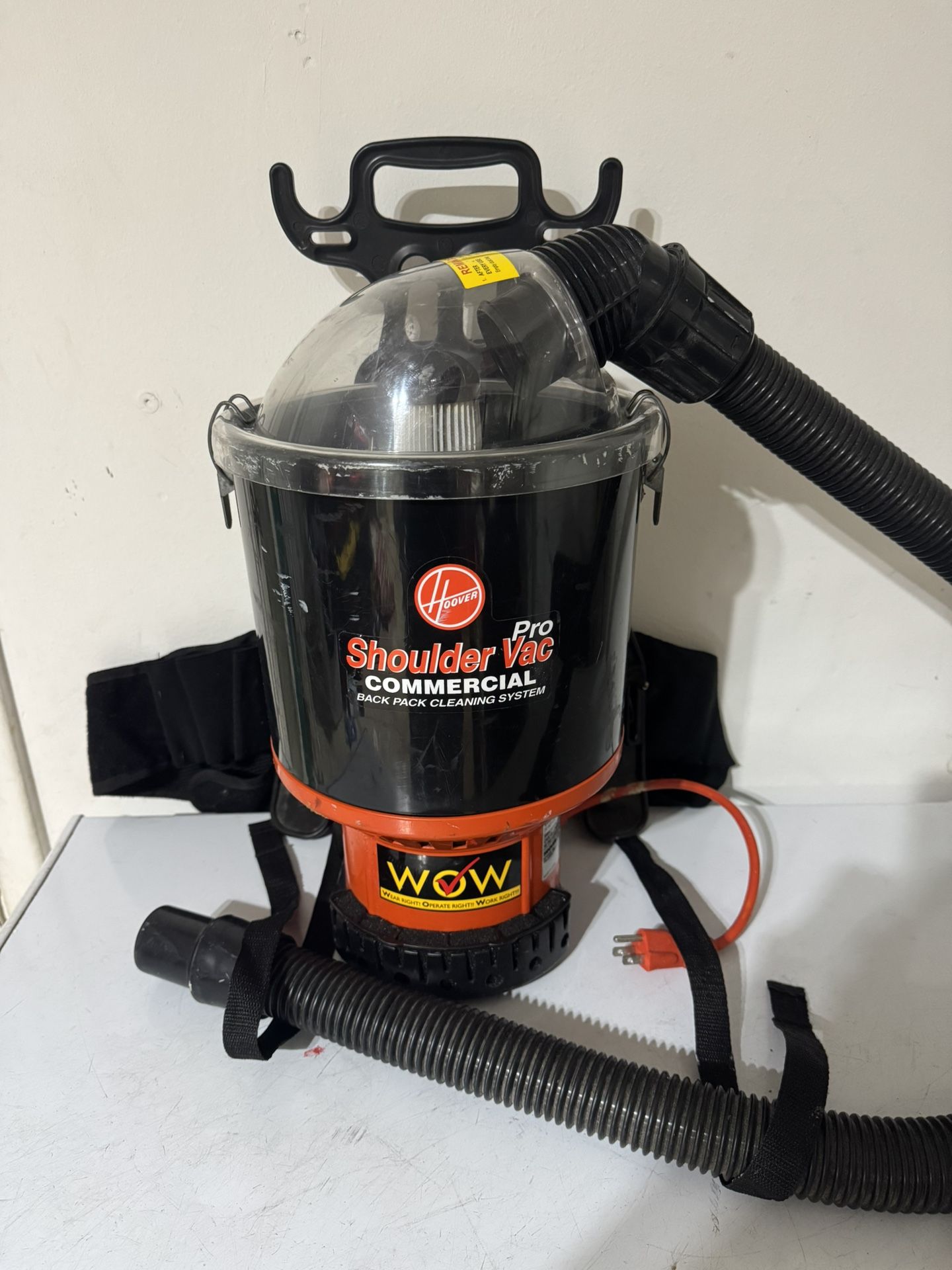 Hoover Shoulder Vac Pro Commercial Backpack Vacuum