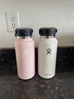 Pink And White Hydro Flask