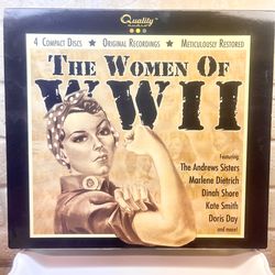 🇺🇸 THE WOMEN OF WWII – 4 CD COLLECTOR’S SET (Brand New / Sealed) 🇺🇸
