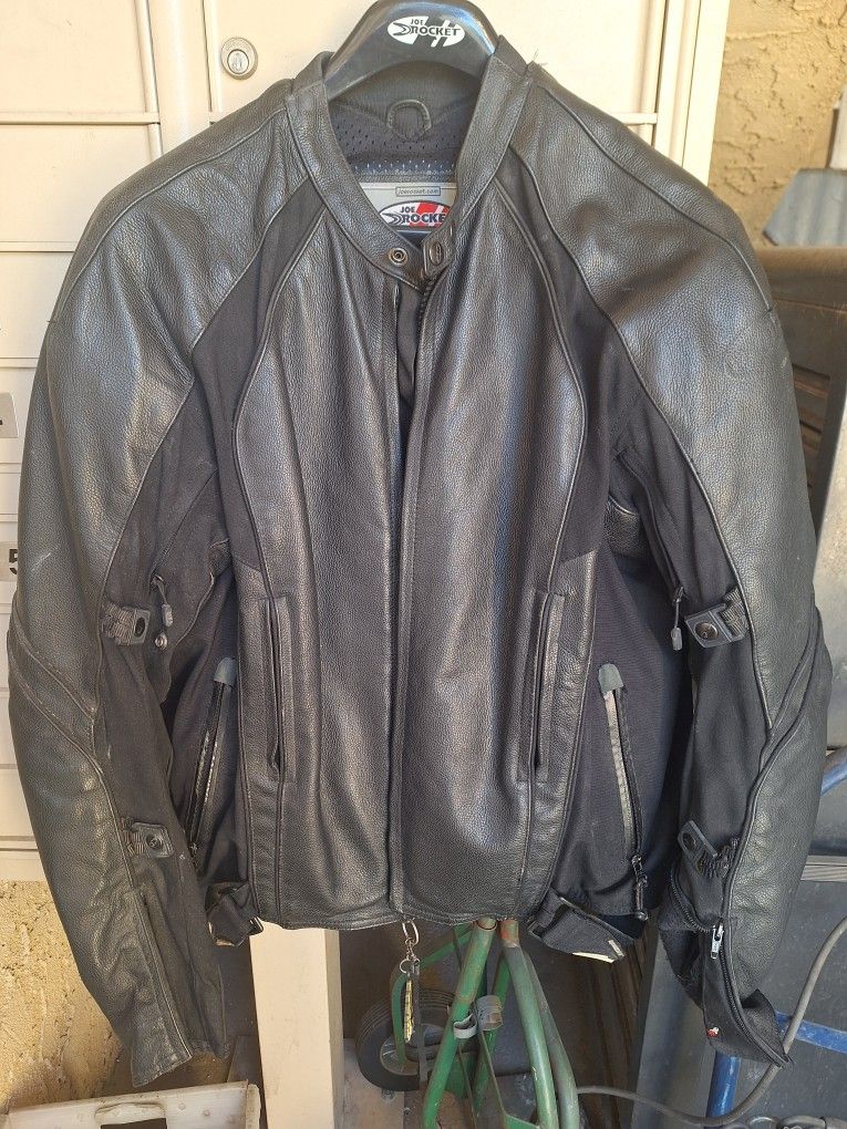 Joe Rocket Leather Jacket Size 46 $180