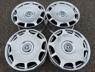 20” Mercedes Benz high polished wheels rims new set floating caps s550 s580 maybach gle gls e350