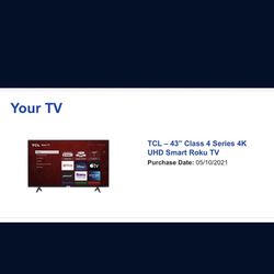 Roku Tv  43 Inches
