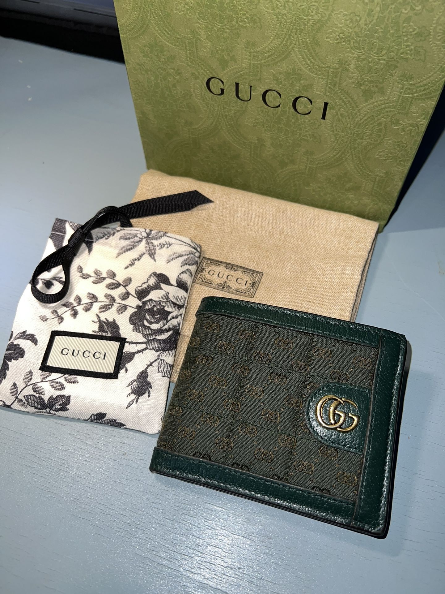 Gucci Ophidia GG Wallet (Green)