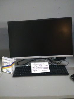 Brand New Acer Aspire Z24 - 963 Brand New In Box With Wireless Mouse And Keyboard CPU Built Into Monitor $425