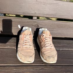 Sacouny Grid 8500 Burnished Peach Pink White Tan Beige Size 9 Salmon S70415-3