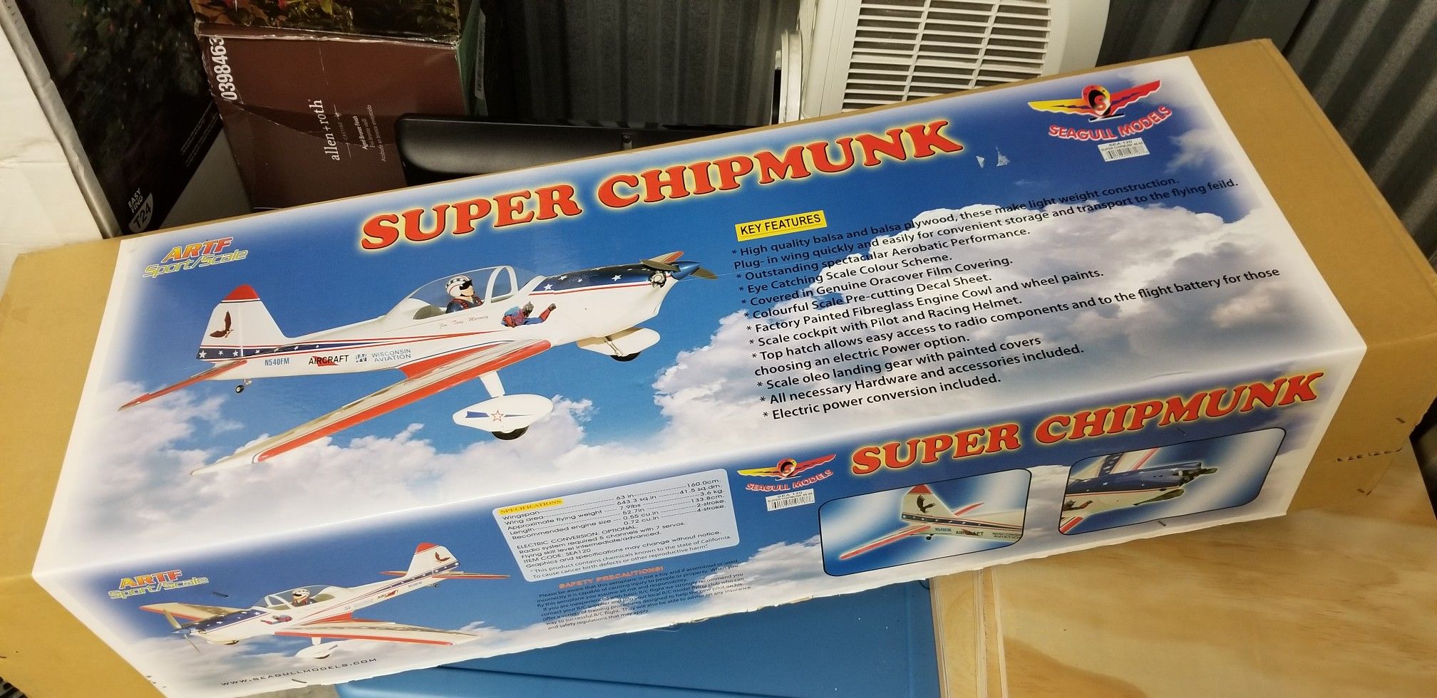 RC Plane, Seagull Models Super Chipmunk