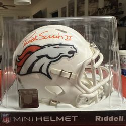 Patrick Surtain II Signed Denver Broncos Riddell Speed Mini Helmet Beckett