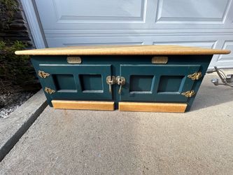 White Clad Antique Icebox