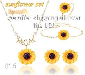 Sunflower Jewelry set
