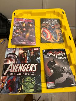 Marvel & DC Comic Books / Graphic Novels Lot (Batman, Avengers, Iron Man, Cap)