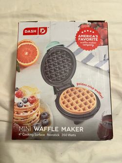 DASH Mini Waffle Maker 4" Nonstick 350 Watts