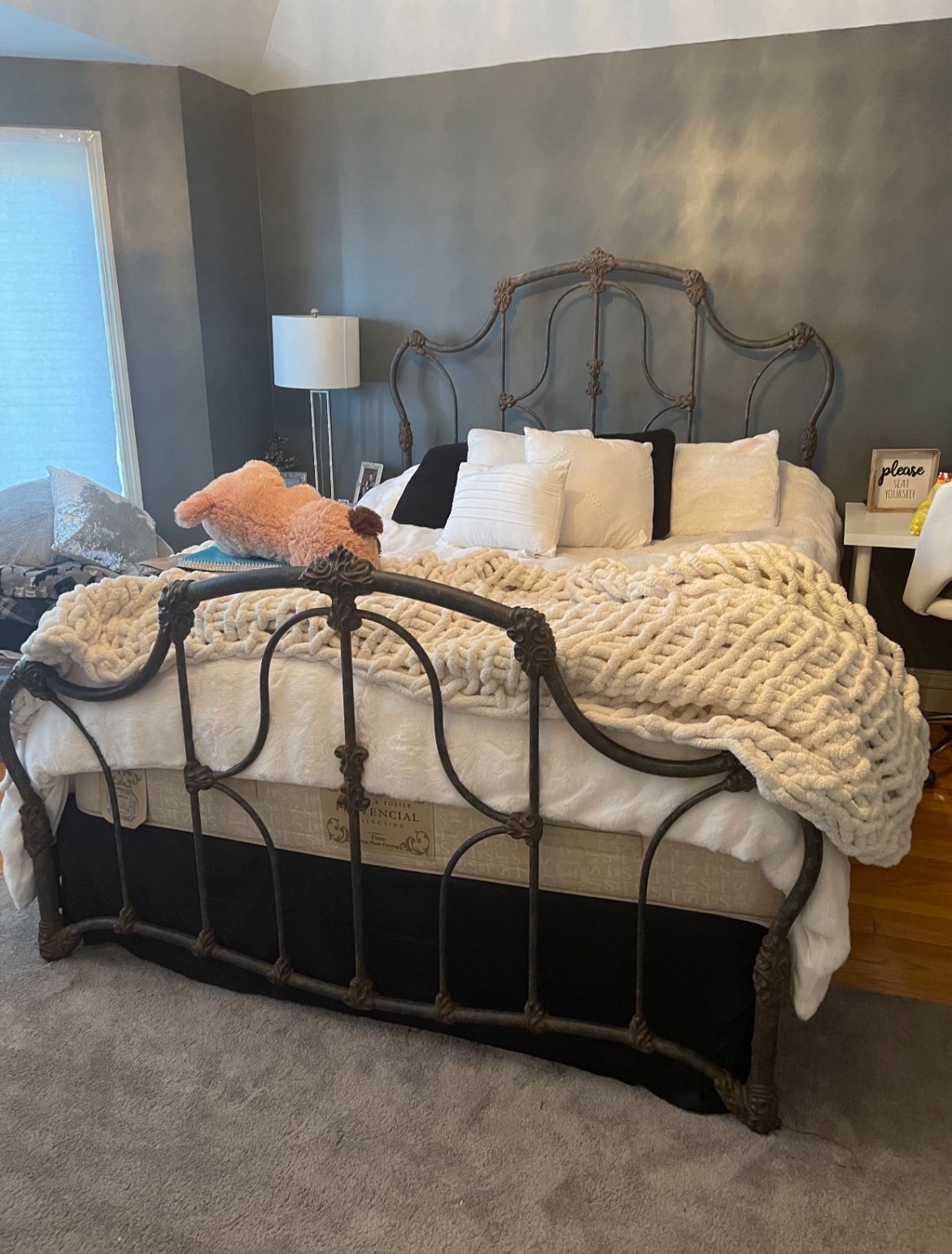 Wesley Allen Wrought Iron Bed Frame Complete