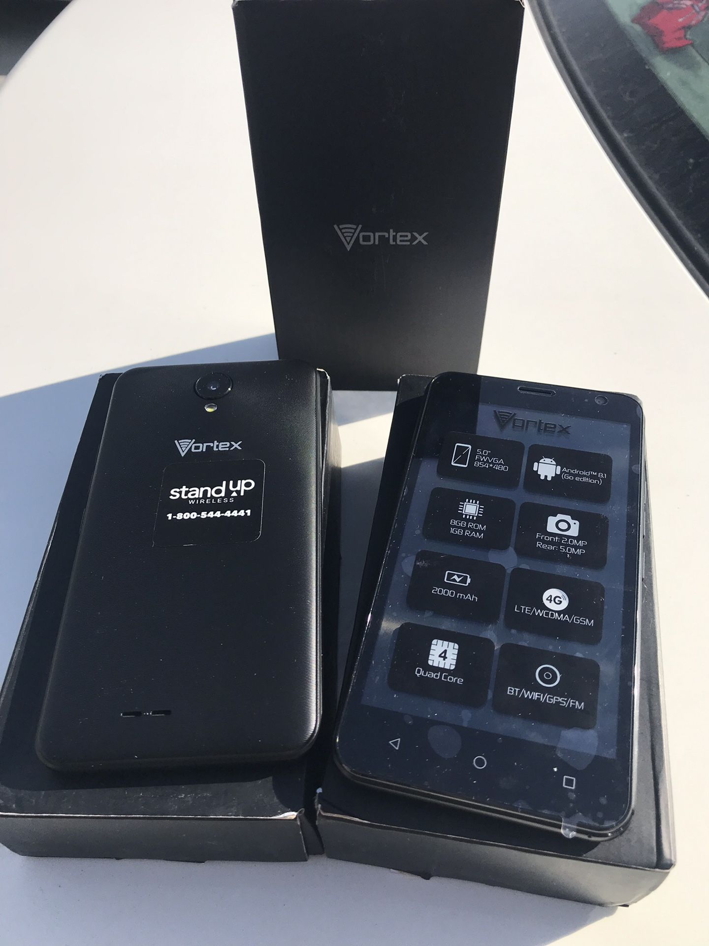 Gratis-Free Vortex 5” Smart Phones 4G LTE StandUp Wireless T-mobile