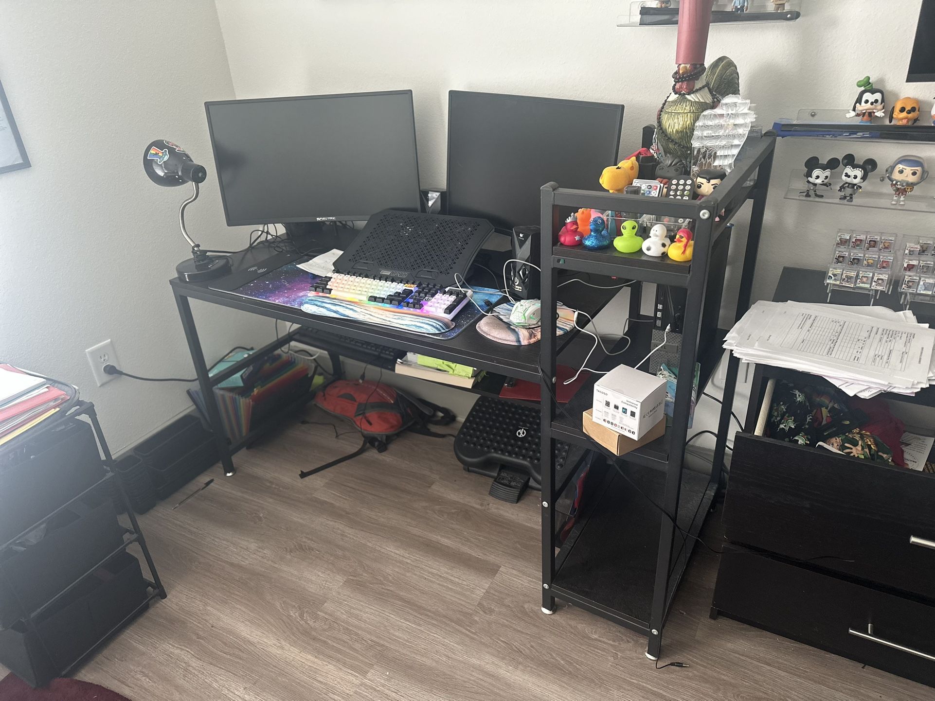 Black IKEA Desk