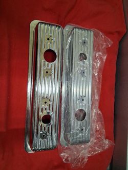 Trans-Dapt performance brand chrome steel valve covers model 9702