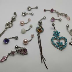 Lot Navel Piercings Assorted Mix