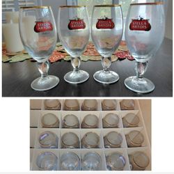 Stella Artois (BRAND NEW) 2018 Belgium Gold Rim Iconic Chalice 33cl 