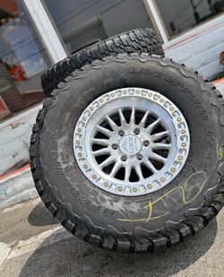 ✅🔥 Rines nuevos 17*9 LOOK OFF ROAD patrón de 6 139.7 negativo 12 para Toyotas Tacoma Chevy Silverado 6 pernos