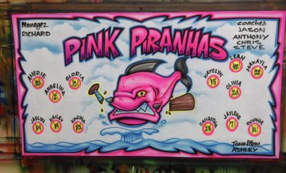 Airbrush T Shirts , Banners , Shoes , Hats 