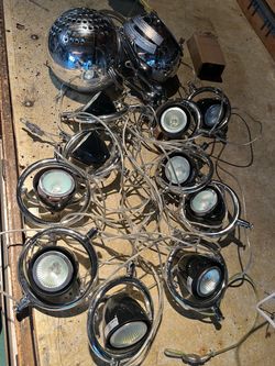 Chrome Pendant Light Fixture with Multiple Spotlights