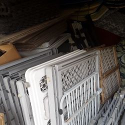 Child Pet Dog Baby Security Fences $10 Wood, $15 Plastic, $17 Metal Pressure Mount See All Photos 