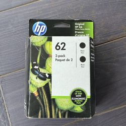 HP 62 Ink Cartridges - Black 2 pack