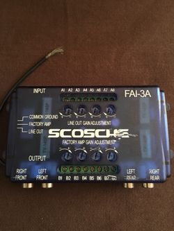 Scosche speaker line to rca line converter