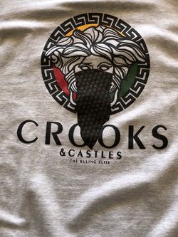 Crooks & Castles Medusa Long Sleeve Crew Neck Sweatshirt