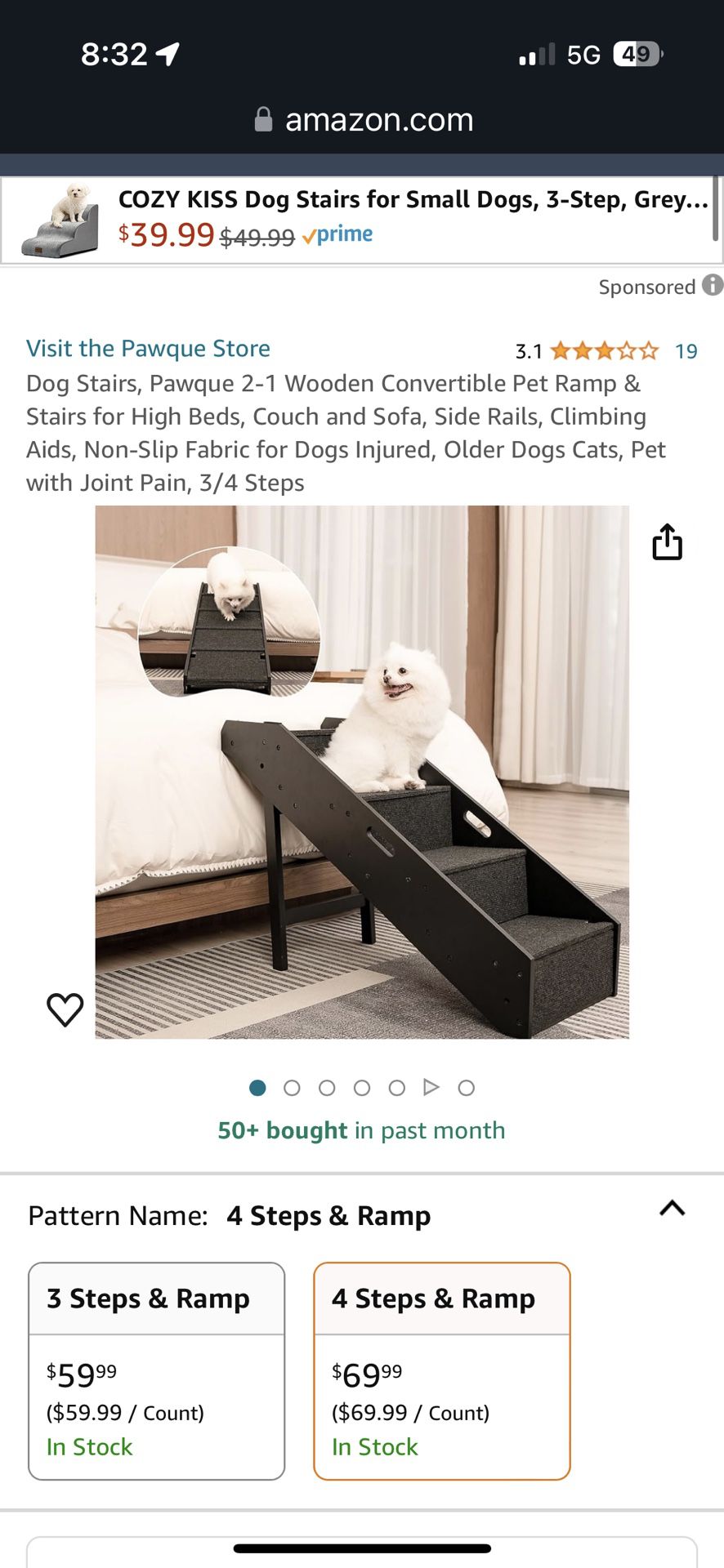 Dog Stairs, Pawque Retail $70