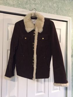 Dark brown corduroy jacket, NEW, medium