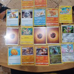 17 Pokemon cards