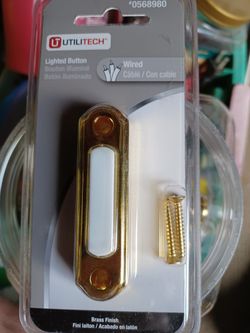 UTILITECH LIGHTED PUSH BUTTON DOOR BELL