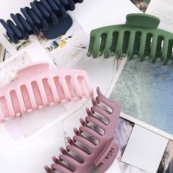 Large Hair Claw Clips,Elegant with 4Inch Nonslip Claw Hair Clips for Women/girls Strong Hold hair clip for Thick/Think Hair(4Packs)( each $1 choose co