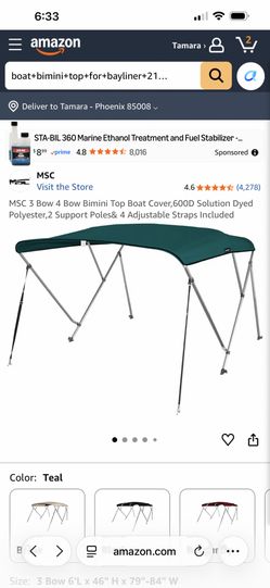 Bimini Top For A Boat