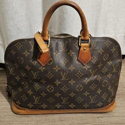 Authentic Louis Vuitton Vintage LV Monogram Alma MM Bag Very Good Condition