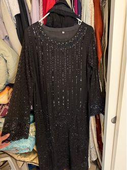 Medium Black Pakistani Dress